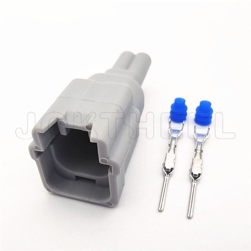 Waterdichte Auto Elektrische Connector - 2 Pin Man Vrouw Verzegelde Adapter - PA66: Mannelijke set / 20 Sets