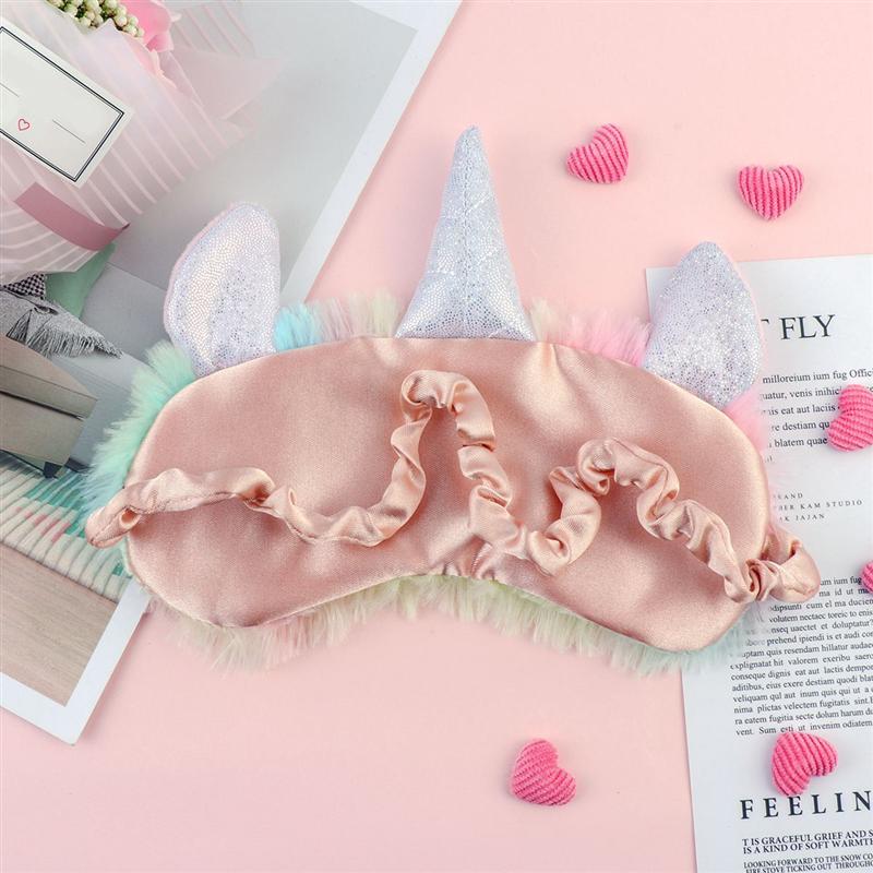 Øyemaske sove øyedeksel lapp iskrem myk søt enhjørning øyelokk sovemaske til å sove daglig brukpå pilsner