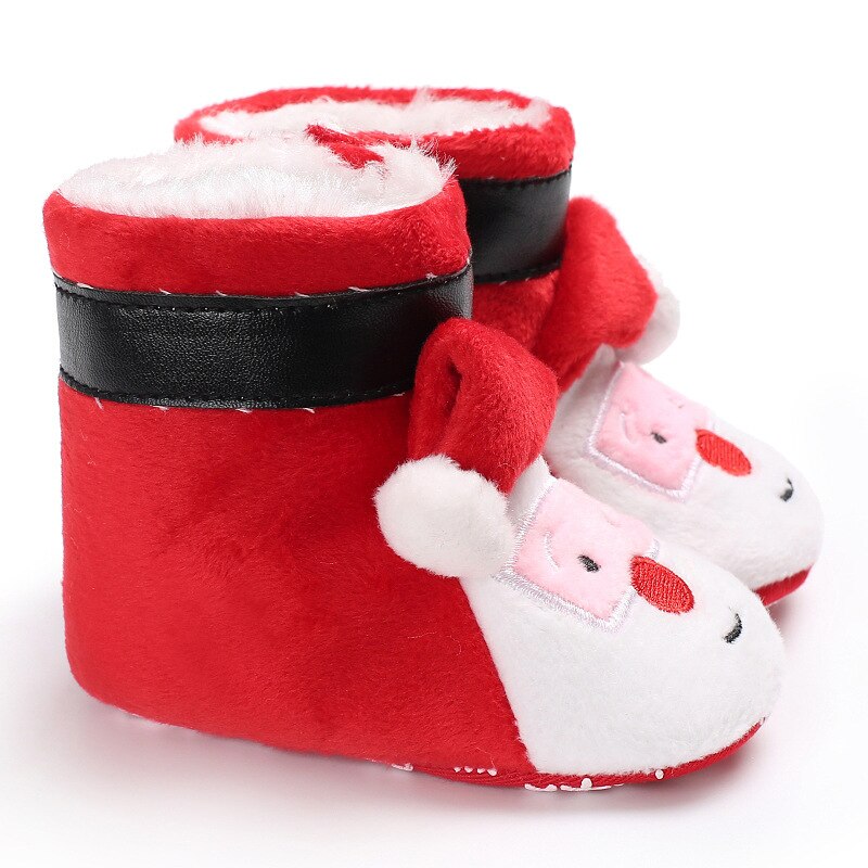 Winter Weihnachten Baby Schuhe Santa Claus Baby Erste Wanderer Baby Schnee Stiefel Kleinkinder Anti-Unterhose Baby Junge Mädchen Schuhe DS19