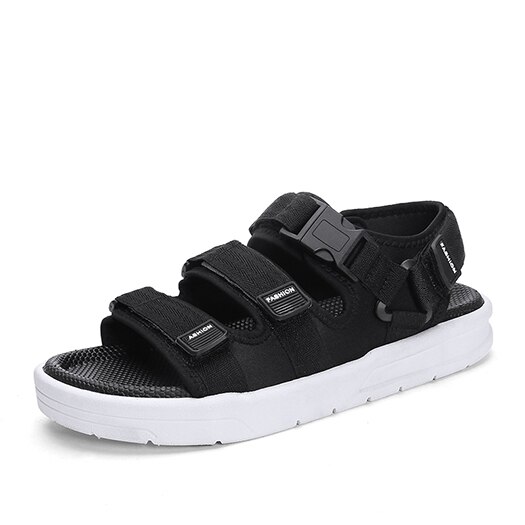 Gladiator sandalen zomer runway zwart plus size romeinse sport band inheemse 45 mooie italiaanse grote heren mesh schoenen beroemde: Zwart / 40