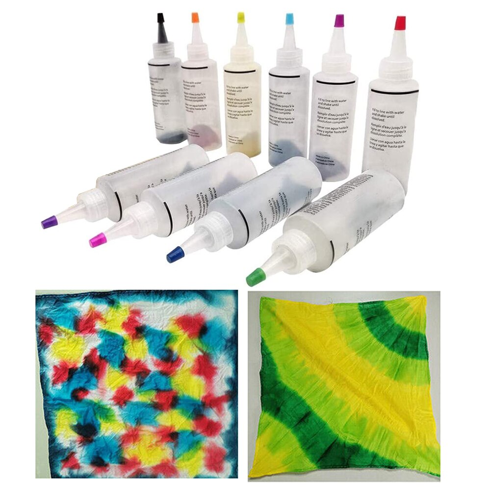 Fabric Tie Dye Kit Non Toxic Adults Kids Permanent Cold Water DIY Clothing Art Craft Handmade Pigment Graffiti Textile Paint