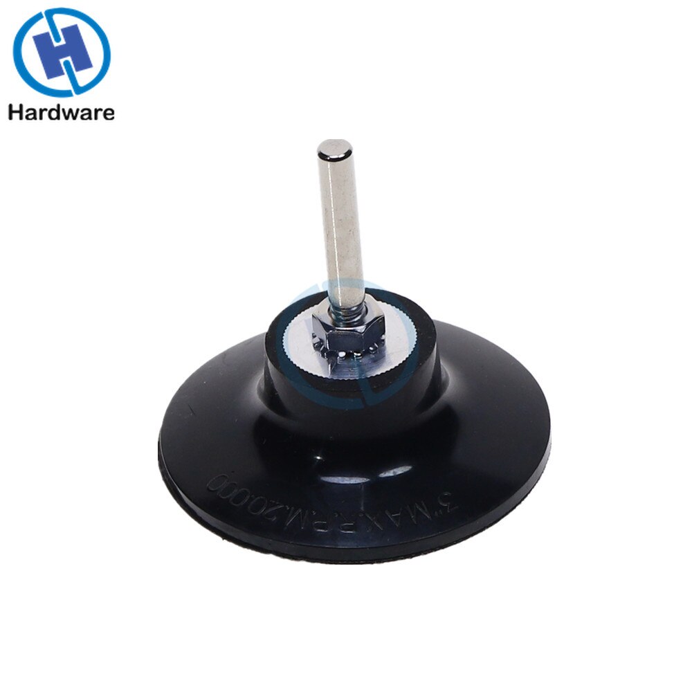 Rubber 2" & 3" Roloc Roll & Lock Rotary Sanding Disc Pad Holder Black with 2pcs 1/4" Shank Grinding Abrasive Tools