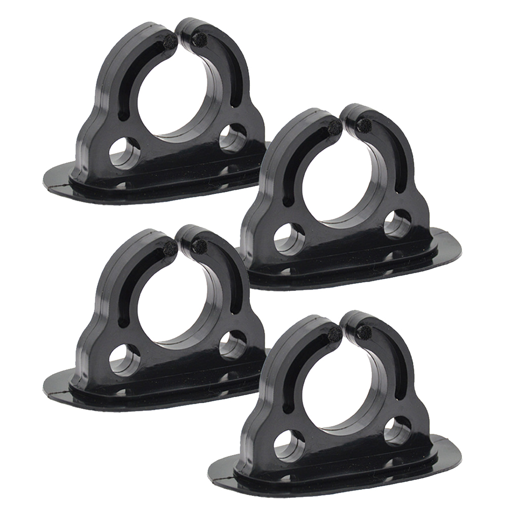 2/4 Pcs Paddle Storage Holder Plastic Rubber Boat Paddle Holder Clips Oar Keeper for Kayaks Canoes Rowing Boats Inflatable Boat: WHITE