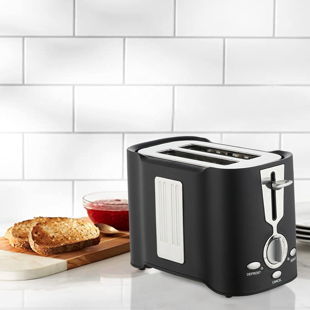 Home Automatic Bread Toaster Baking Breakfast Machine Stainless Steel 2 Slices Slots Bread Maker Kitchen Toasters Machine#db4