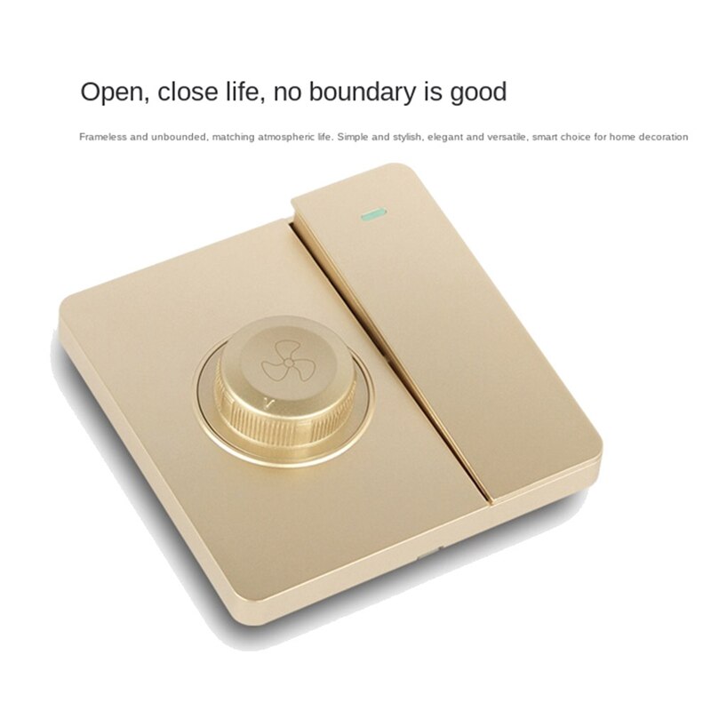 Fan Switch Electric Fan Stepless Speed Regulation with Switch, Ceiling Fan Governor, with Speed Regulation Switch