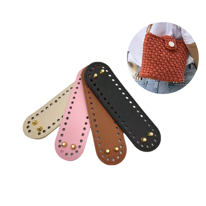 Kreative Beutel, Der Material Tasche Unten DIY Hand Weben Tasche Leder Unten Praktische Handwerk Leder Zubehör Tasche Liefert