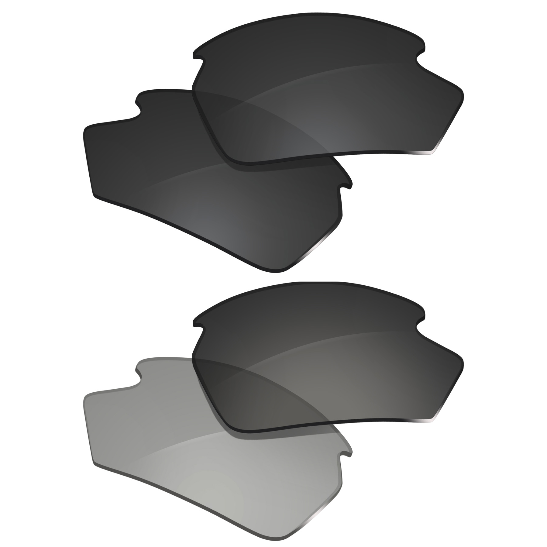 Glintbay Two Pairs Polarized Lenses Replacement for Rudy Project Rydon (SN79 ONLY) Sunglasses-Options: Red