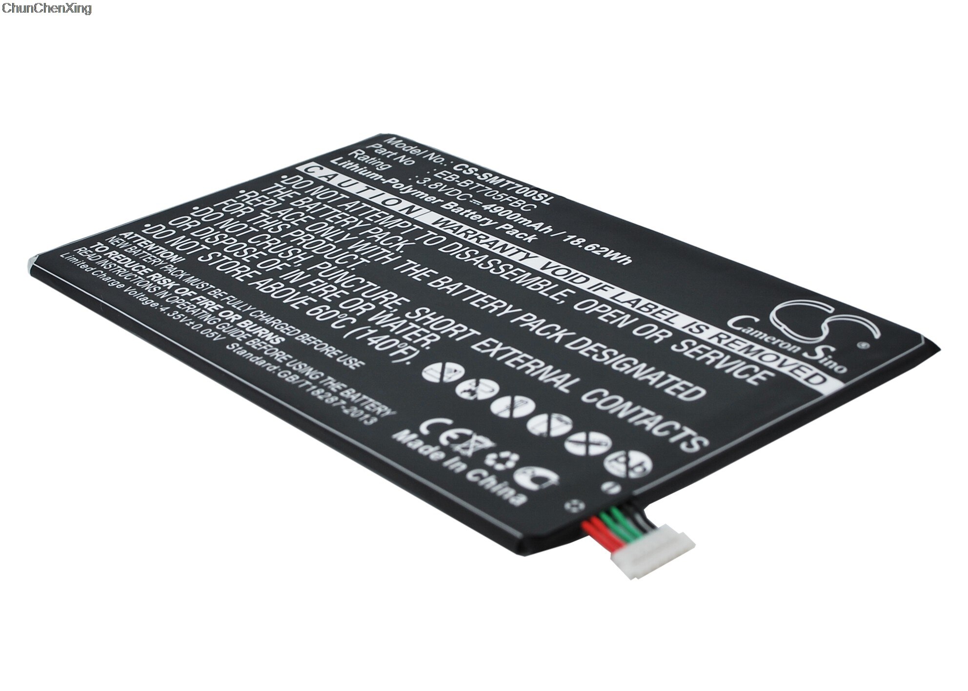 Cameron Sino 4900mAh Batterie EB-BT705FBC für Samsung Tab S 8,4, SM-T700, T705, T705C, T705D, t705M, T705Y, T707, T707A, T707D, T707V