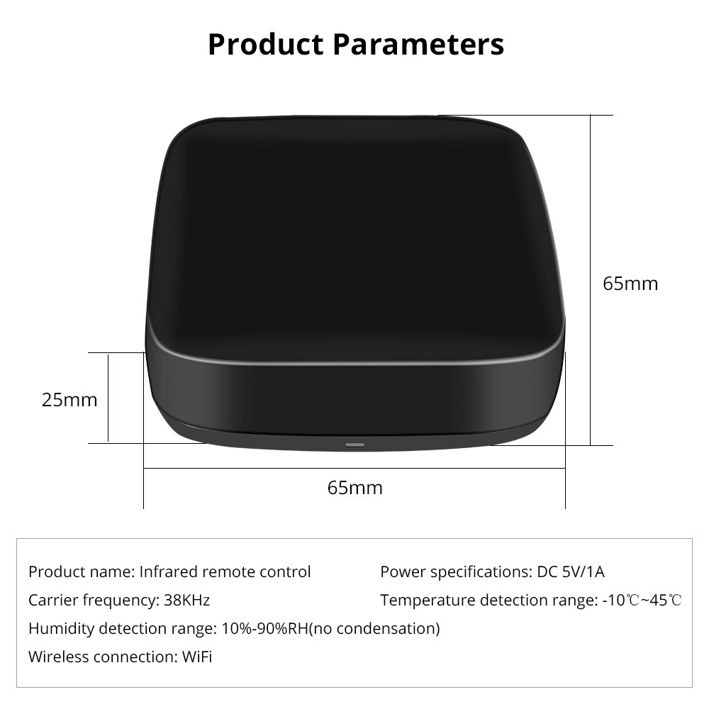 Zemismart – télécommande WiFi IR, contrôle de climatisation, ventilateur, pont TV, Google Home, Alexa Echo, universel, AC Smart Life