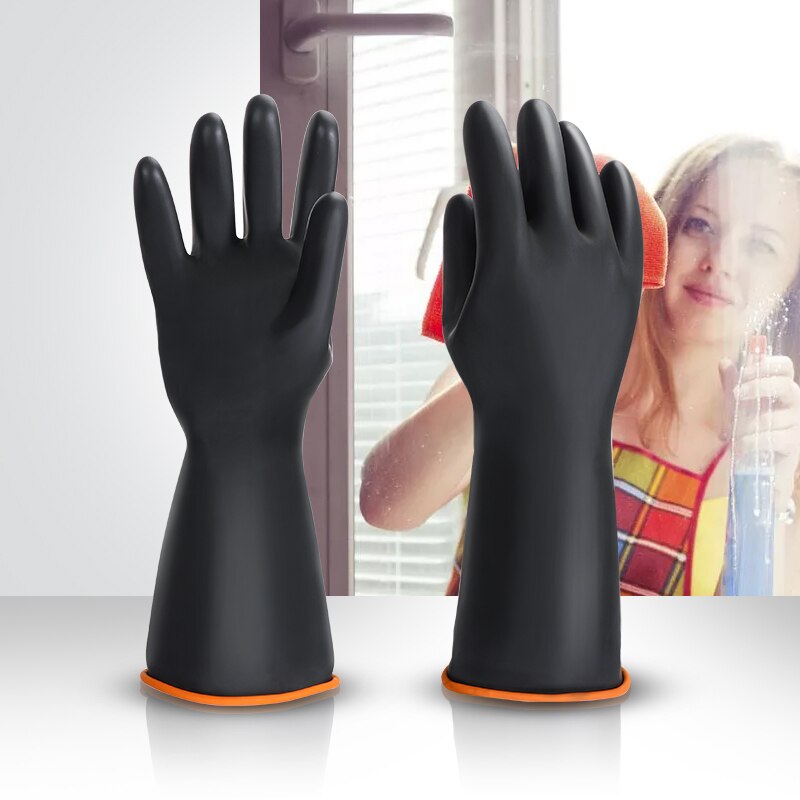 Chemische Slip Handschoenen, Oversize Househould Schoonmaken Industriële Latex Handschoenen Weerstaan Zuur Zware Handschoenen Voor Landbouw Werk