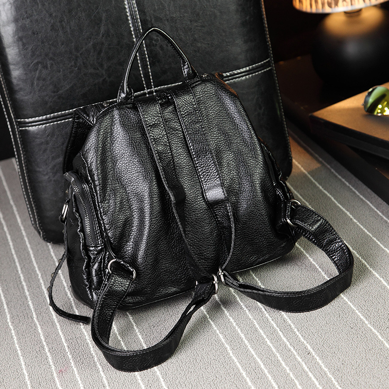 Student bag ] punk wind rivet backpack large capacity hiking backpack