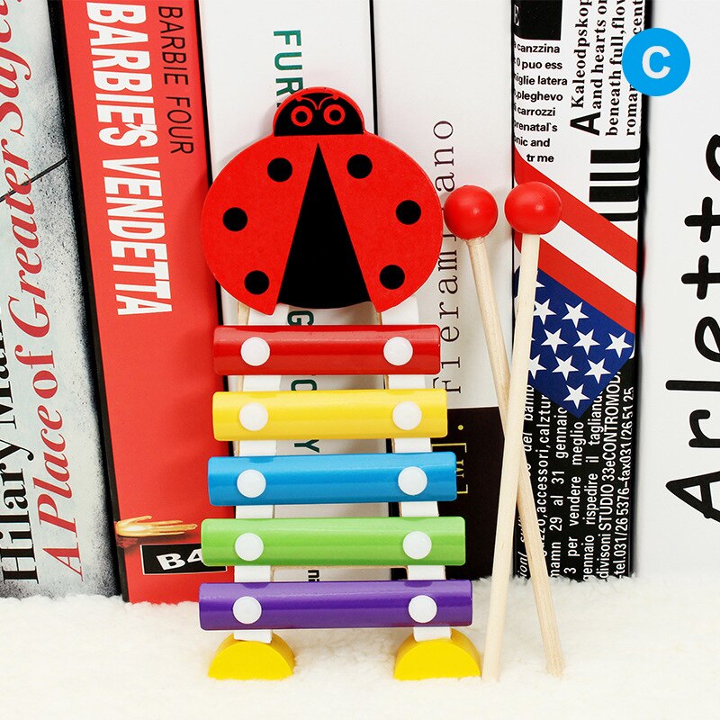 Hand Knock Xylophone for Kids for Educational and Preschool Learning Music Enlightenment for Toddlers Children H7JP: c