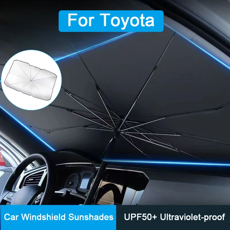 Carro para toyota pára-brisa guarda-sol corolla yaris aygo prius rav4 chr camry auris avensis avalon verso sombreamento dianteiro do carro