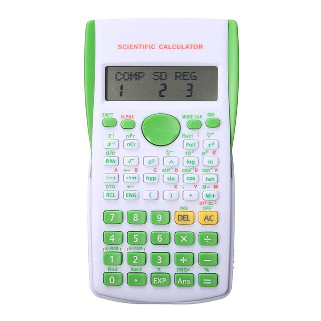 Calculadora científica electrónica portátil, Cientifica 12 Digital, suministros de función para estudiantes y oficina