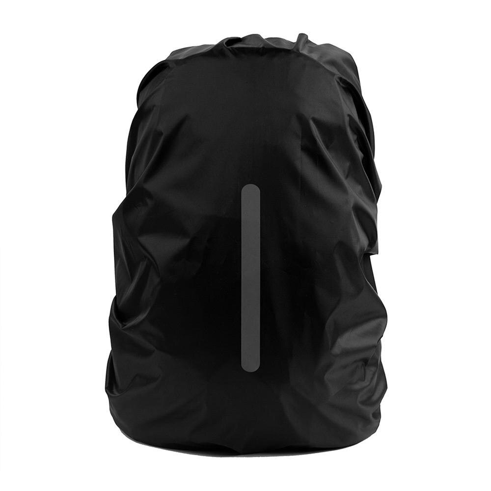 Mochila impermeable con tapa reflectora y partes de camuflaje, ligera y negra, para viajes al aire libre, equipaje, Camping y senderismo
