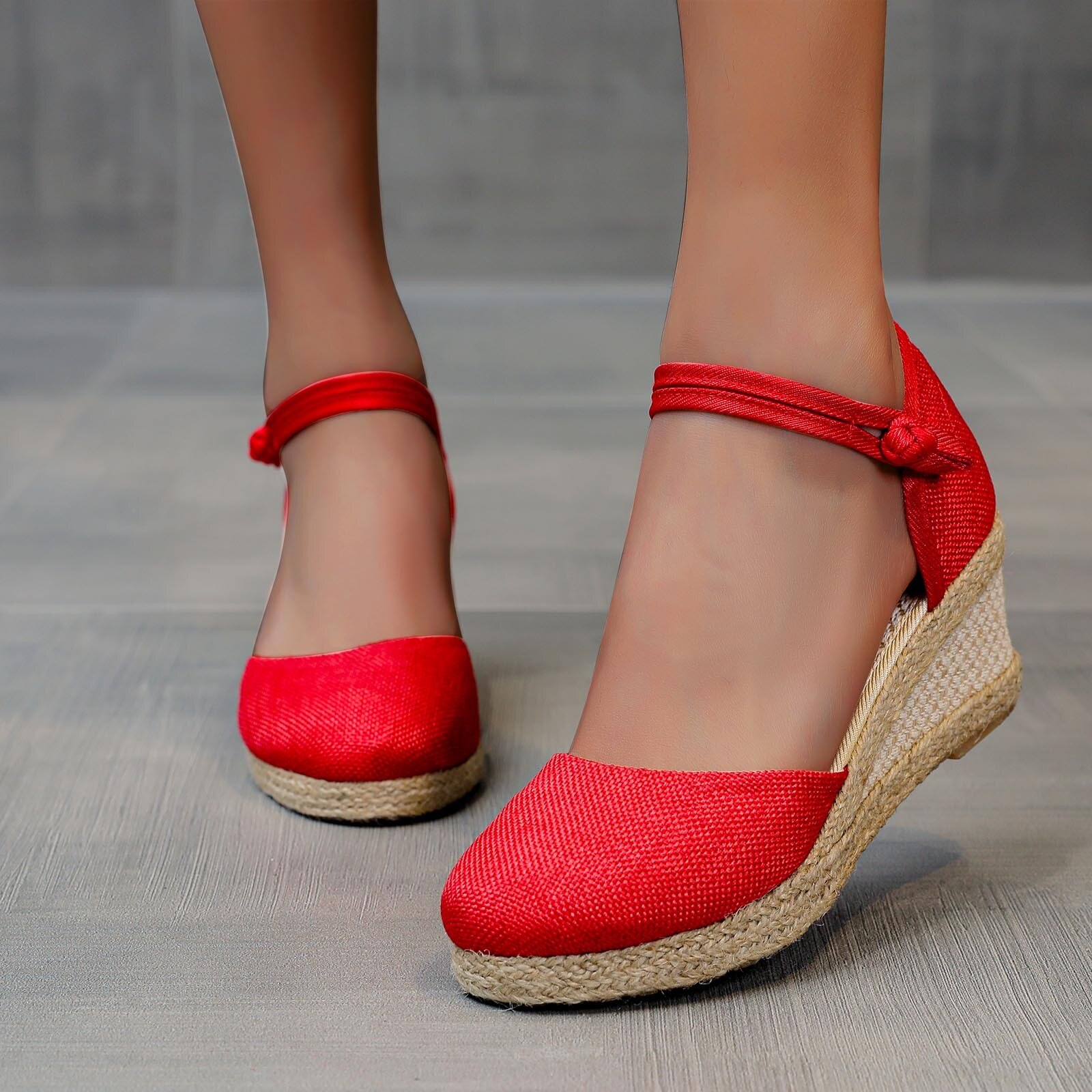 Vrouwen Slip-On Outdoor Leisure Wiggen Sandalen Vrouwen Sandalen Retro Slippers Strand Zomer Schoenen voor Vrouwen