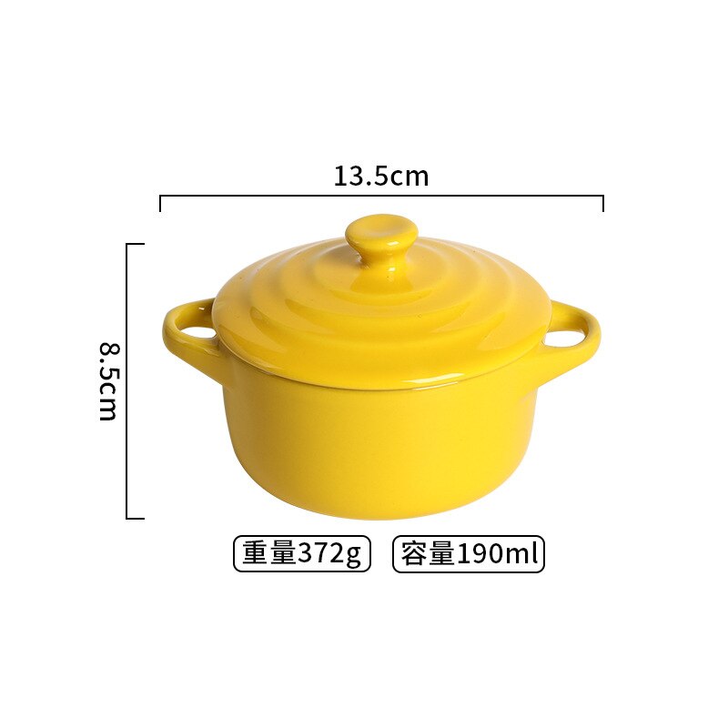 Waterproof Stew Pot Ceramic Soup Pot with Lid Binaural Stew Pot Household Children's Bird's Nest Steamed Egg Special Stew Bowl