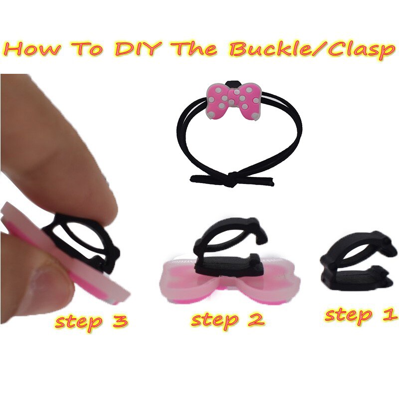 Clips de plástico negro para manualidades, accesorios de plástico con hebilla, , gran tamaño, piezas ligeras de submontaje, bricolaje, 100 Uds.