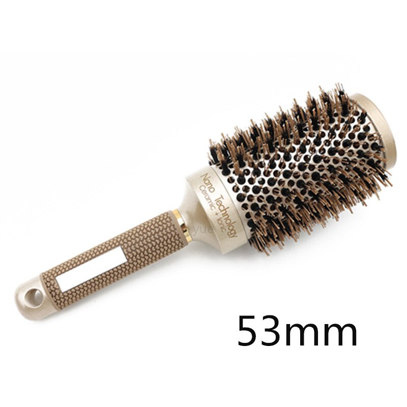 Brosse à cheveux Nano, peigne à canon rond ionique en céramique, outil de coiffure pour Salon de coiffure, 30 #216, 1 pièce/4 pièces, nouveauté: 53mm