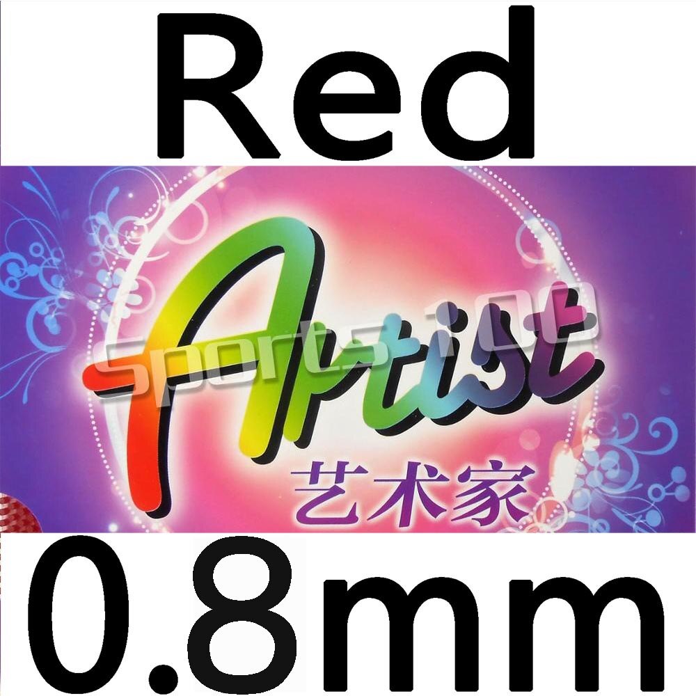 Original 61second Artist long out attack and control table tennis rubber rubber with sponge: red 0.8mm