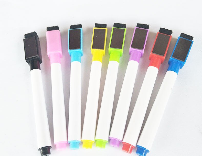 8Pcs Magnetische Whiteboard Pen Tekening En Opname Magneet Uitwisbare Droog White Board Markers Voor Kantoor Schoolbenodigdheden