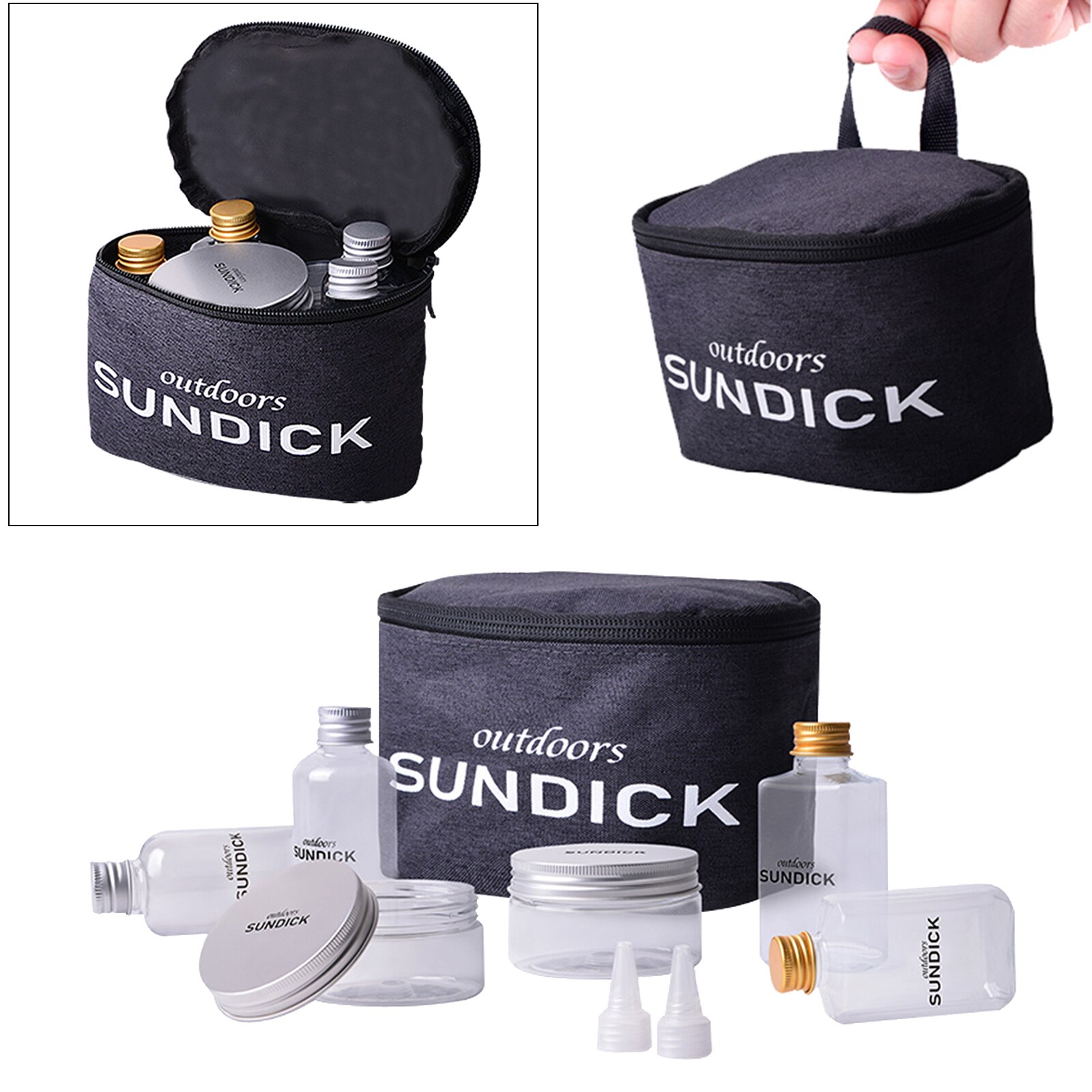 6 Stks/set Draagbare Spice Kruiden Flessen Zout En Peper Potten Droge Kruid Kruiderij Container Voor Outdoor Camping Wandelen Bbq