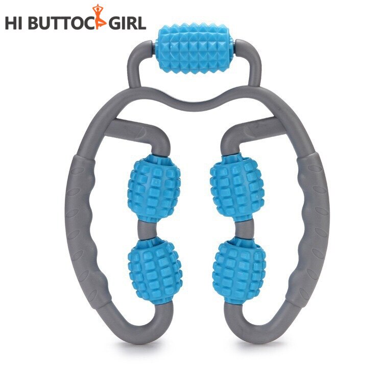 Adjustable Foam Axis Muscle Relaxer Massage Roller Thin Leg Calf Muscle Eliminate Massage Stick Arm Leg Neck Muscle Tissue: Blue