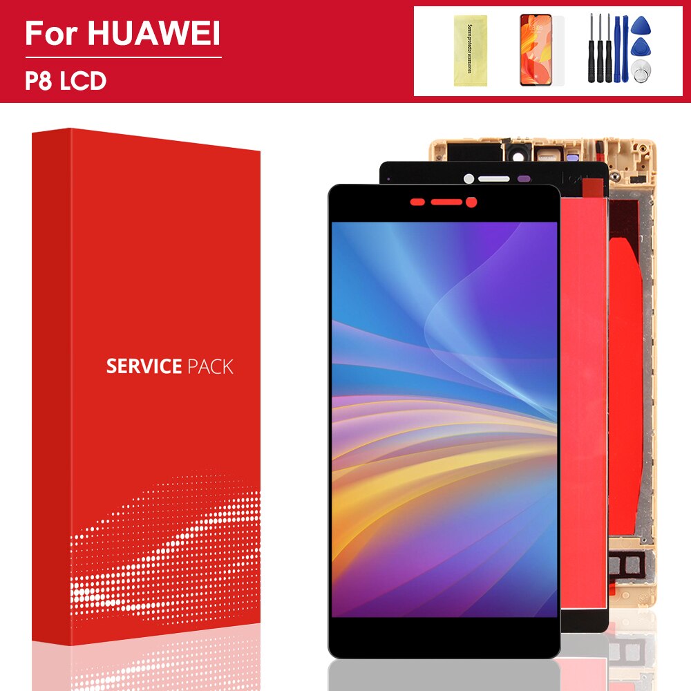 5.2 Voor Huawei P8 Display Touch Screen Vervanging Met Frame Voor Huawei P8 Lcd Display GRA_L09 GRA_UL00 GRA-L09 GRA-UL00