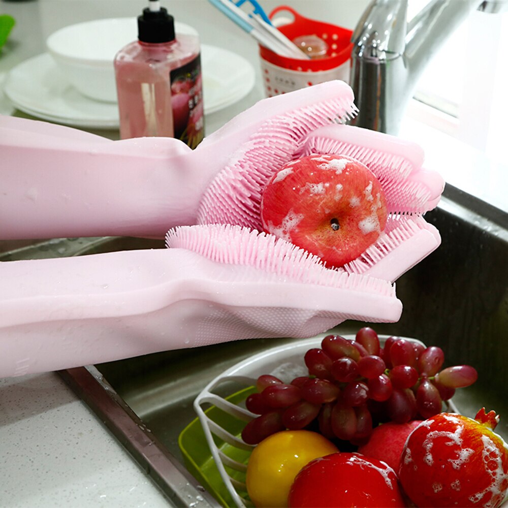 Dishwashing gloves kitchen cleaning gloves dishwasher multifunctional magic gloves household cleaning tools