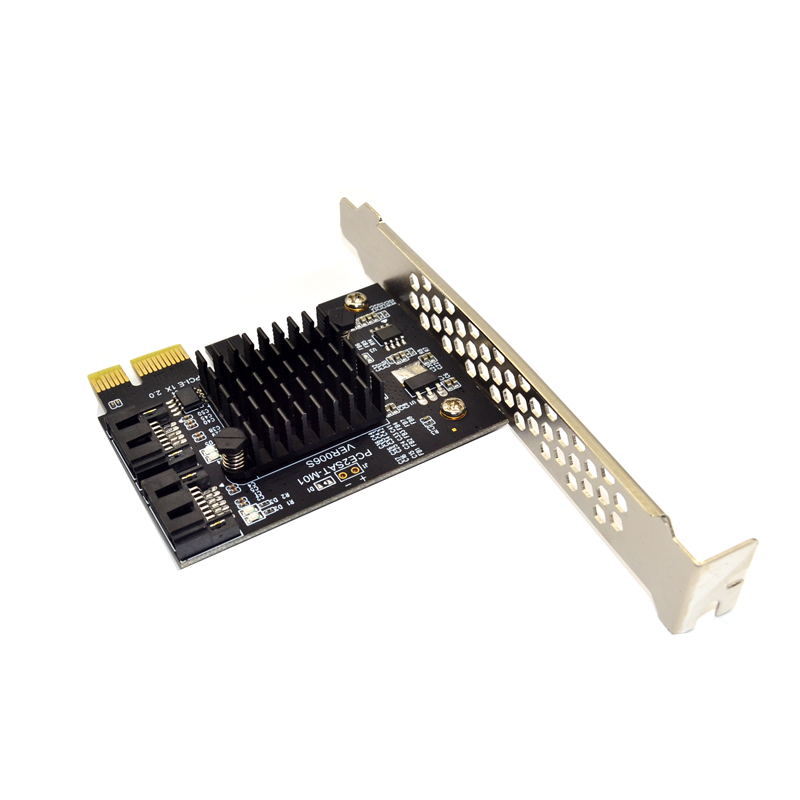 PCIE naar SATA-uitbreidingskaart Marvell 9125 Chip PCI Express X1 naar 2 poorten SATA 3.0 6 Gb Adapter Controller PCI-E SATA-uitbreidingskaart