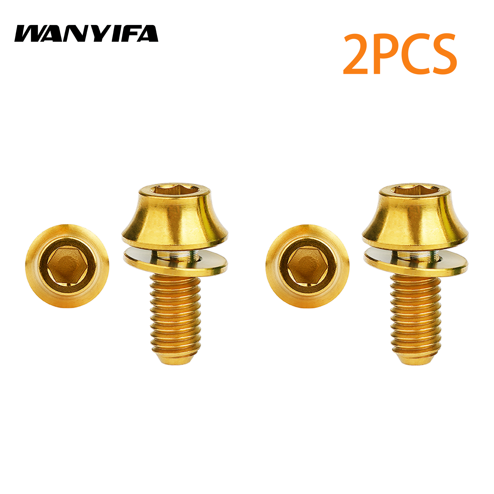 Wanyifa 2 Stück Titanschrauben M5 x 12 mm Fahrrad Flaschenhalter Schrauben MTB Rennrad Wasserhalter Feste Schraube Zubehör: Schwarz