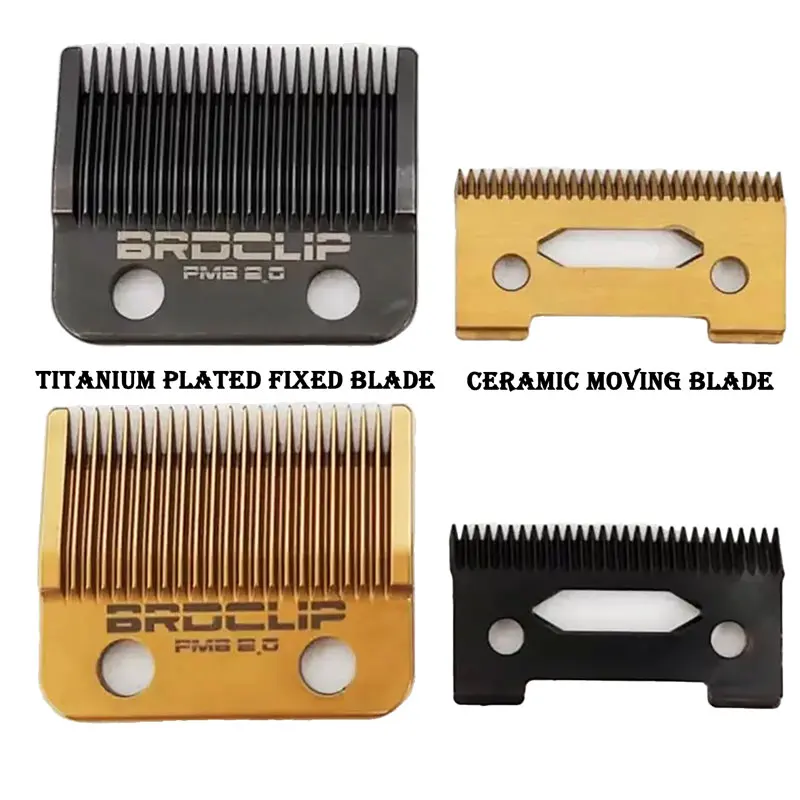 BRDCLIP Blade Original Replaceable Cutter Head for 2020C Madeshow M10 M5 Hair Clipper Titanium Plated Ceramics Blade: Red