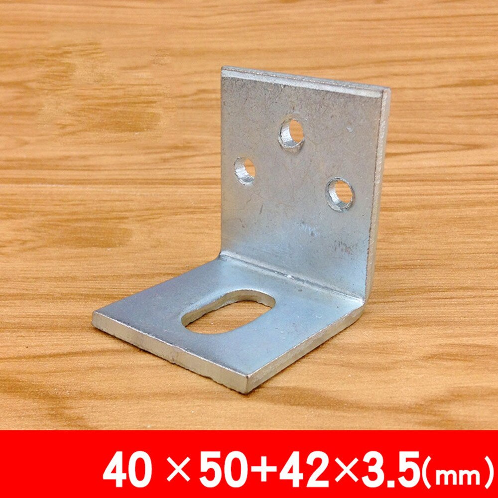 5pcs Metal Right Angle Bracket Support High Hardness Shaped Brackets 90 Degree Corner Brace (Silver)