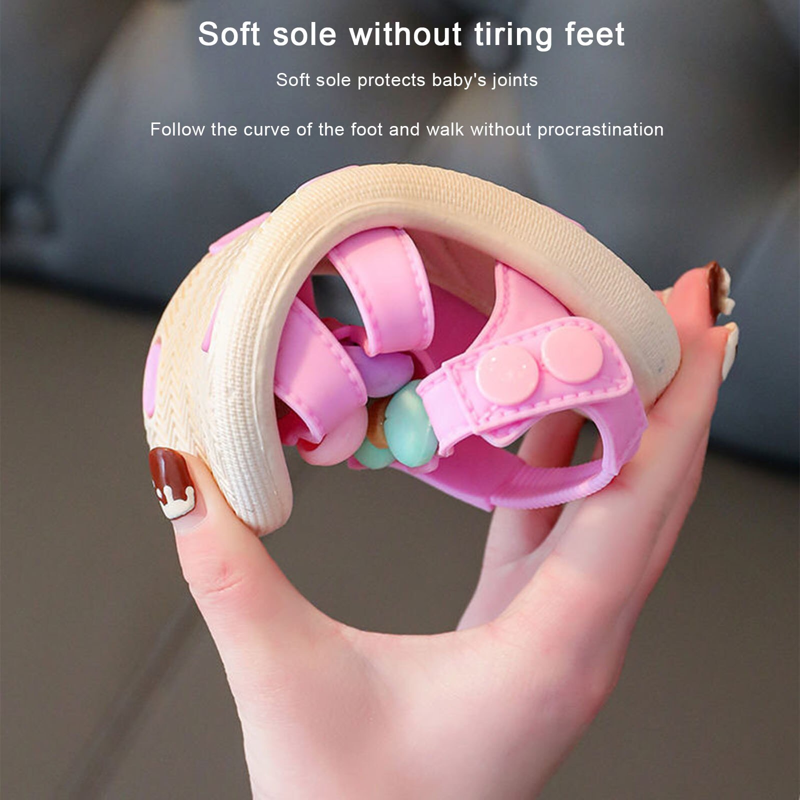 Sandales d'été antidérapantes pour bébés filles, chaussures plates à nœud papillon, couleur bonbon, pour premiers pas des tout-petits