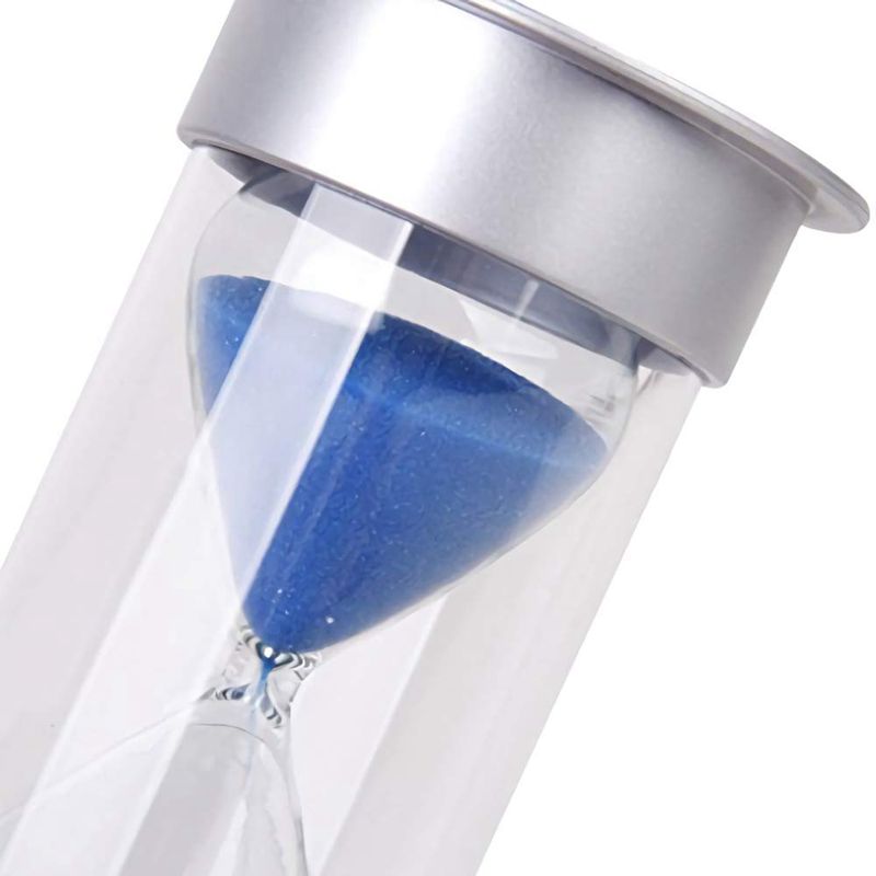 45 Minutes Hourglass,Modern Sand Timer with Blue Sand for Mantel Office Desk Coffee Table Book Shelf Curio Cabinet or End Ta