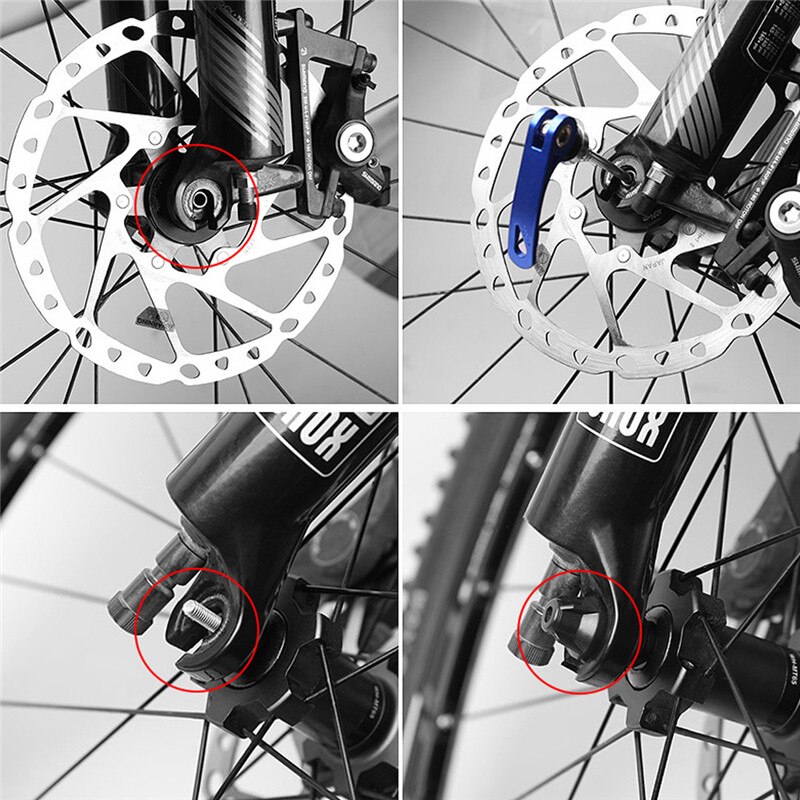 Brochettes de moyeu de roue de vélo avant et arrière QR, axe à dégagement rapide, levier de Clip pour vtt et vélo de route, axe arrière 175MM avant 145MM