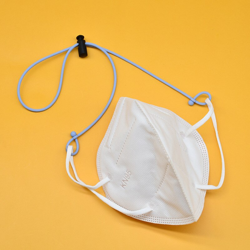 FAST SHIP! 28cm Silicone Mask Hanging Rope Face Mask Lanyard Mask Holder Adjustable Traceless Ear Hanging Rope Mask Accessories