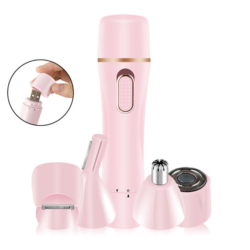 4 in 1 Electric Hair Removal Epilator Bikini Body Facial Hairs Remover Shaver Se