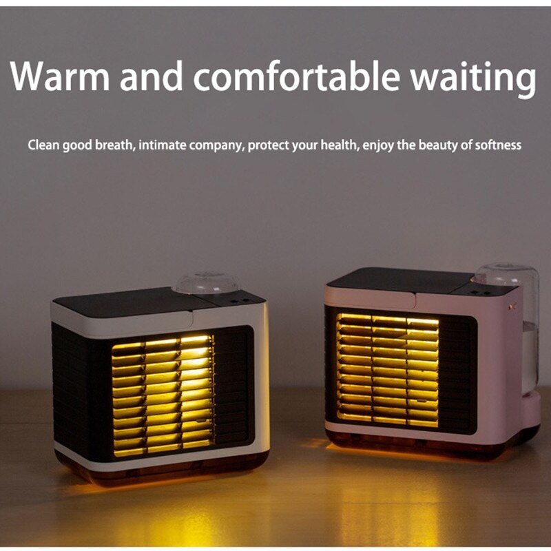 Usb Charging Negative Ion Air Conditioning Fan Desktop Air Cooler Small Mini Water Cooling Fan