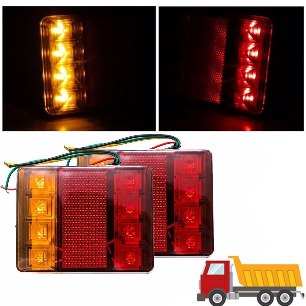 Led Auto Achterlicht Voor Auto Vrachtwagen Achter Lampen Caravans Achter Truck Onderdelen Paar Verlichting Voor Trailer auto T3B3