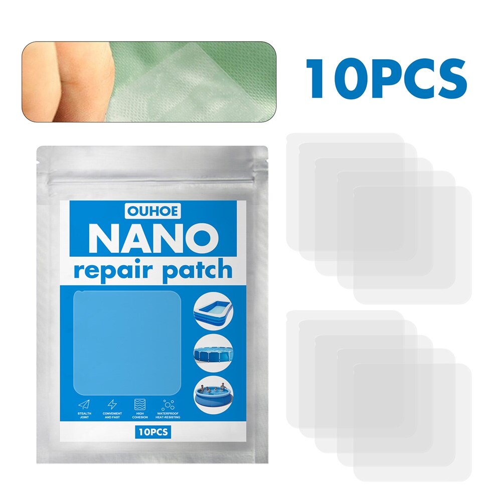 Wet Vinyl Plastic Repair Patch Repair Kit to Patch Holes in Your Inflatable Items: 10pcs
