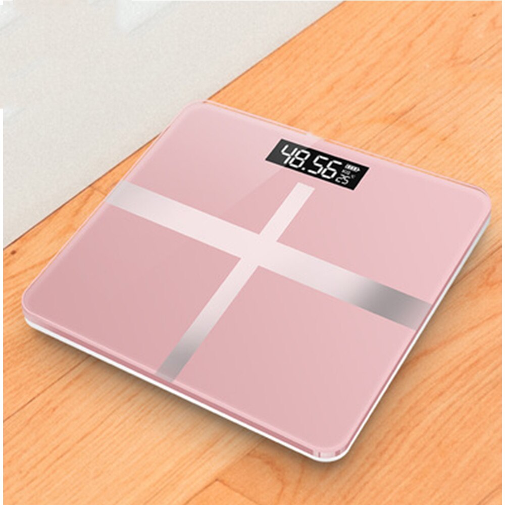 Digital Weight Scale Bathroom Floor Body Scale Glass Smart Electronic Scales LCD Display Body Weighing: B