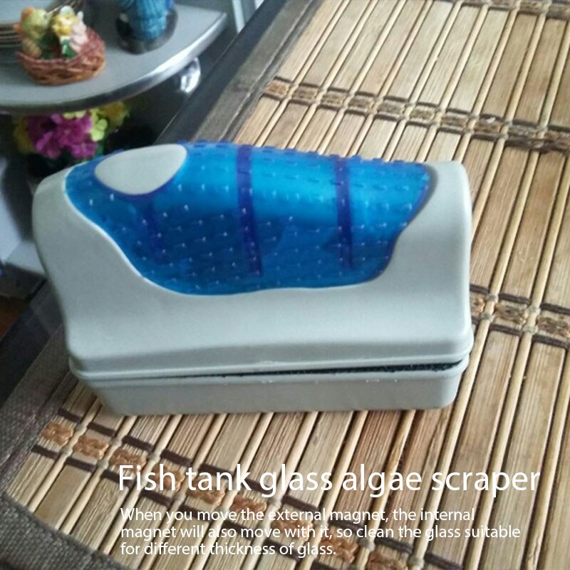 Magnetic Aquarium Tank Cleaner Magnetic Brush Aquarium Tank Fish Tools Floating Glass Algae Cleaning Scraper