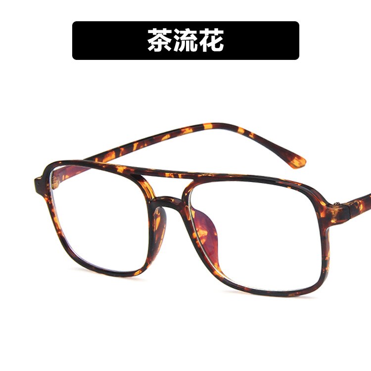 1PC Anti Blue Light Blocking Filter Reduces Digital Eye Strain Men Optical Eye Glasses Frame Clear Lens Eyewear: D