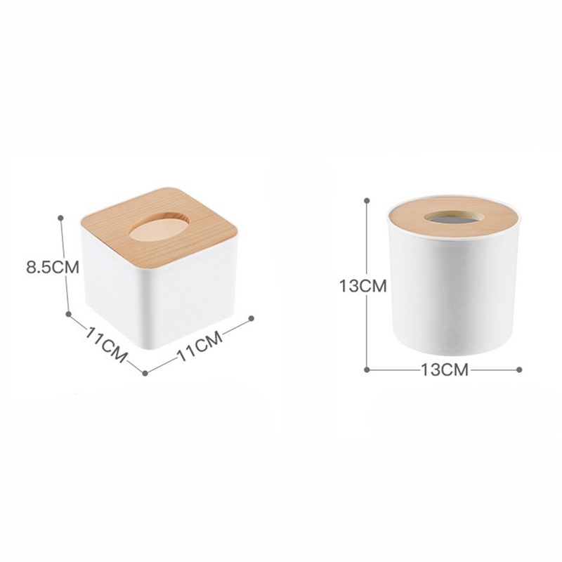 Tissue Roll Paper Wooden Tissue Box Home Bathroom Car Tissue Box Container Towel Napkin Log Tissue Holder