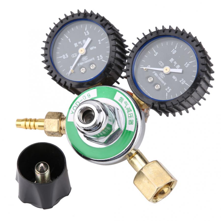15Mpa Zinc Alloy Nitrogen Pressure Reducer Welding Regulator Gauge G5/8 Air Pressure Regulator Nitrogen Reducer Meter