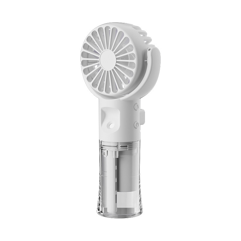 portátil recargable de la fan de nebulización del mini ventilador de mano USB con la fan de niebla de agua del espray de 4 velocidades ajustables que acampan al aire libre viajar: Rojo