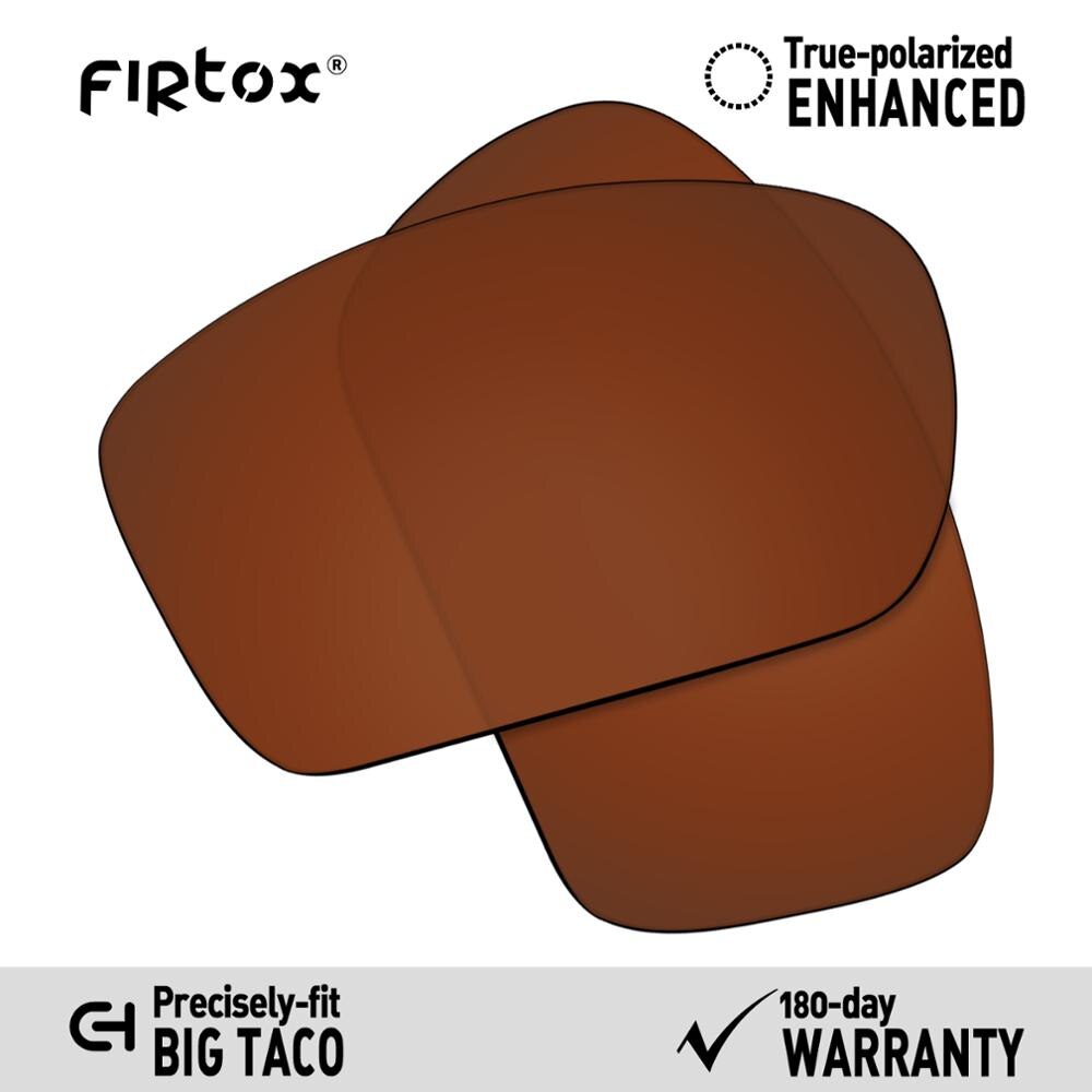 Firtox true  uv400 polarisoidut linssit korvaavat oakley big taco  oo9173 aurinkolasit (vain yhteensopiva linssi) - useita värejä: Ruskea polarisoitunut