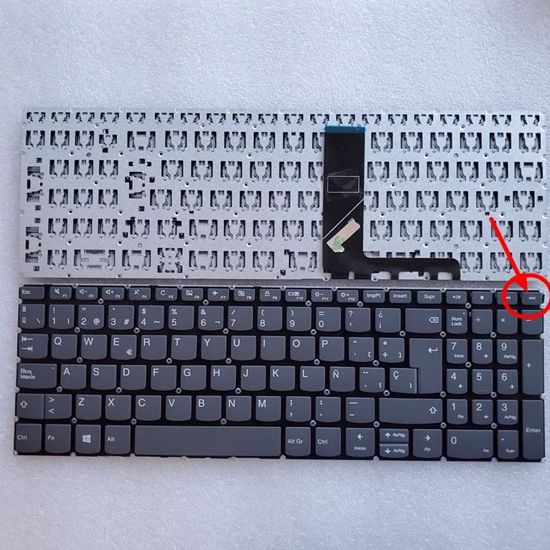 RU/SP/US clavier d'ordinateur portable pour Lenovo Ideapad 320S-15ABR V330-15ISK V330-15IKB 330S-15IKB 330S-15ARR 330S-15AST 300-15AST: YELLOW