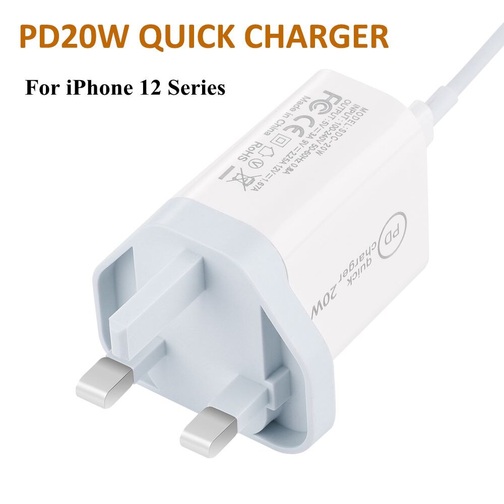 20W Pd QC4.0 QC3.0 Snelle Oplader Voor Apple Iphone 13 12 Pro Max Type C Quick Charge Adapter Uk ons Eu Plug Mobiele Telefoon Oplader